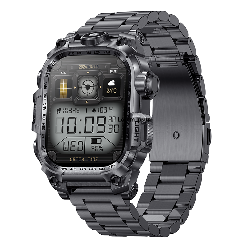 Smartwatch I121 Flashlight 650mAh Durable for Outdoor Sports - Chronus