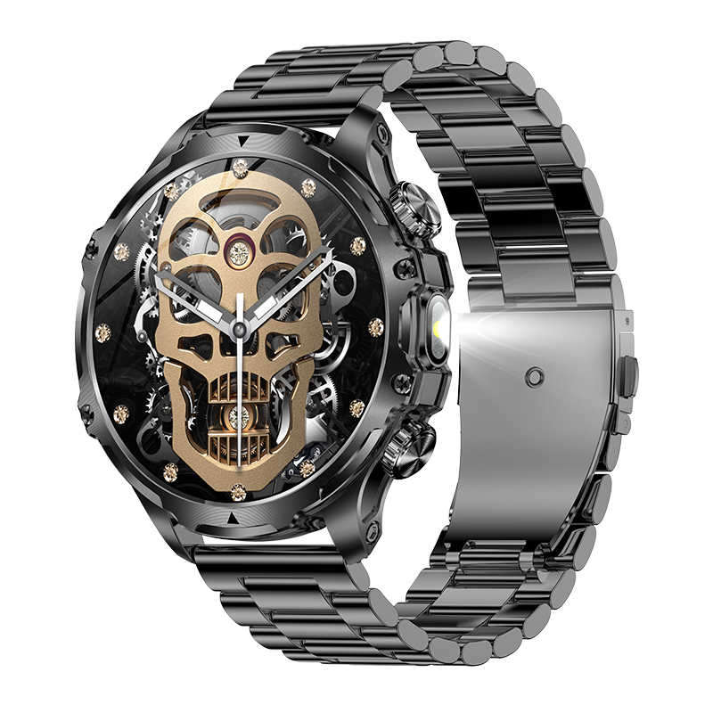 Smartwatch AK75 Flashlight Bluetooth Calling Long Battery Life Outdoor