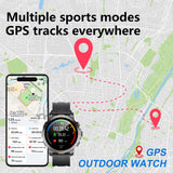 Chronus 1.43" Ultra-Clear Large Screen Smart Watch, 40-day long battery life, GPS positioning, compass, multiple sports modes and sleep monitoring - Chronus
