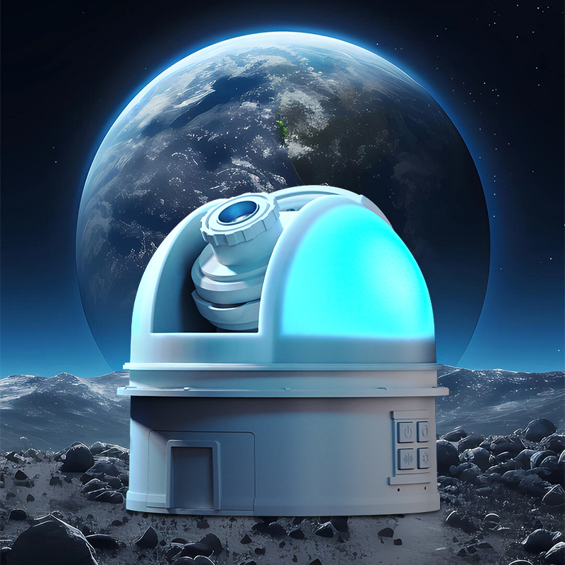 Planetarium Projection Lamp with Voice Narration, 12 Cosmic Scenes, Adjustable Focus & Dome Light(Grey) - Chronus