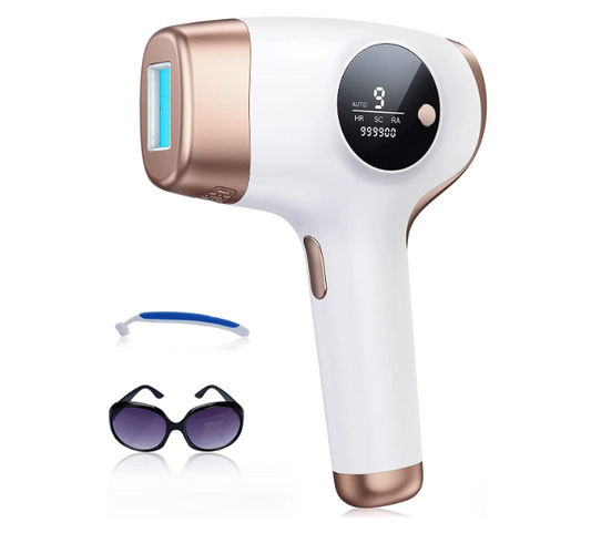 IPL Hair Removal Device, with 9 Energy Level,999,000 Flashes,3 Function, Laser Permanent Hair Remover Painless, White