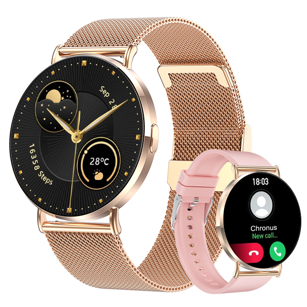 QS05 Smartwatch 1.32-inch AMOLED Ultra Clear Screen Fitness Tracker with SpO2/heart Rate/Sleep Tracking