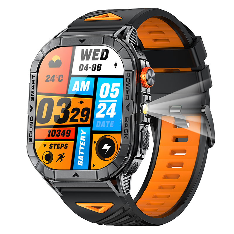 K70A Smartwatch 2.13" AMOLED HD Display 20 Sports Modes Heart Rate SpO2 Monitor IP68
