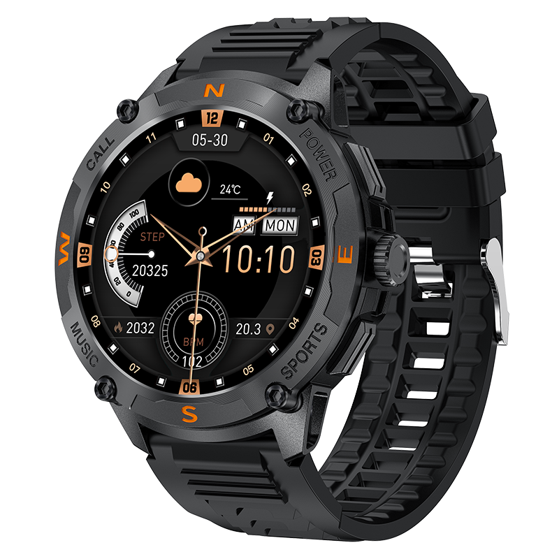 QW76 Smartwatch GPS Fitness Tracker 1.43'' AMOLED Bluetooth Call Weather Data