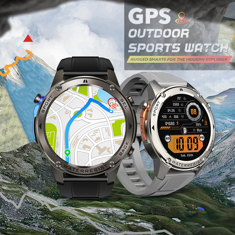 Smartwatch DM56 L1+L5 GPS 5ATM Waterproof AMOLED Display Sports Watch