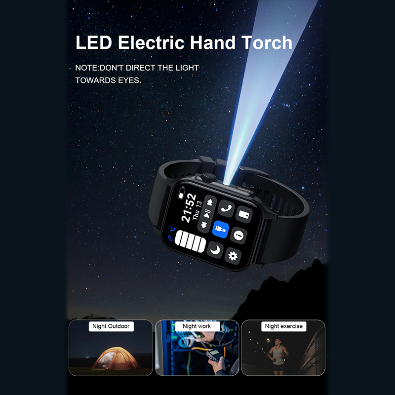 Smartwatch P127 Flashlight Bluetooth Calling