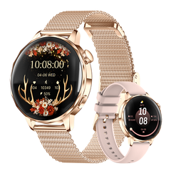 I220 Smartwatch Bluetooth Call 1.27 inch HD Display Heart Rate SpO2 Fitness Tracker for Women