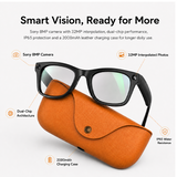 MT5 Ultra AI Smart Glasses 2000mAh Leather Charging Case