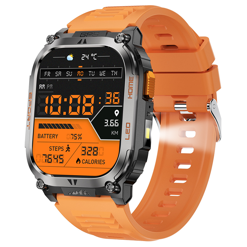 Smartwatch QX18 GPS Compass Flashlight 650mAh Long Battery Life - Chronus