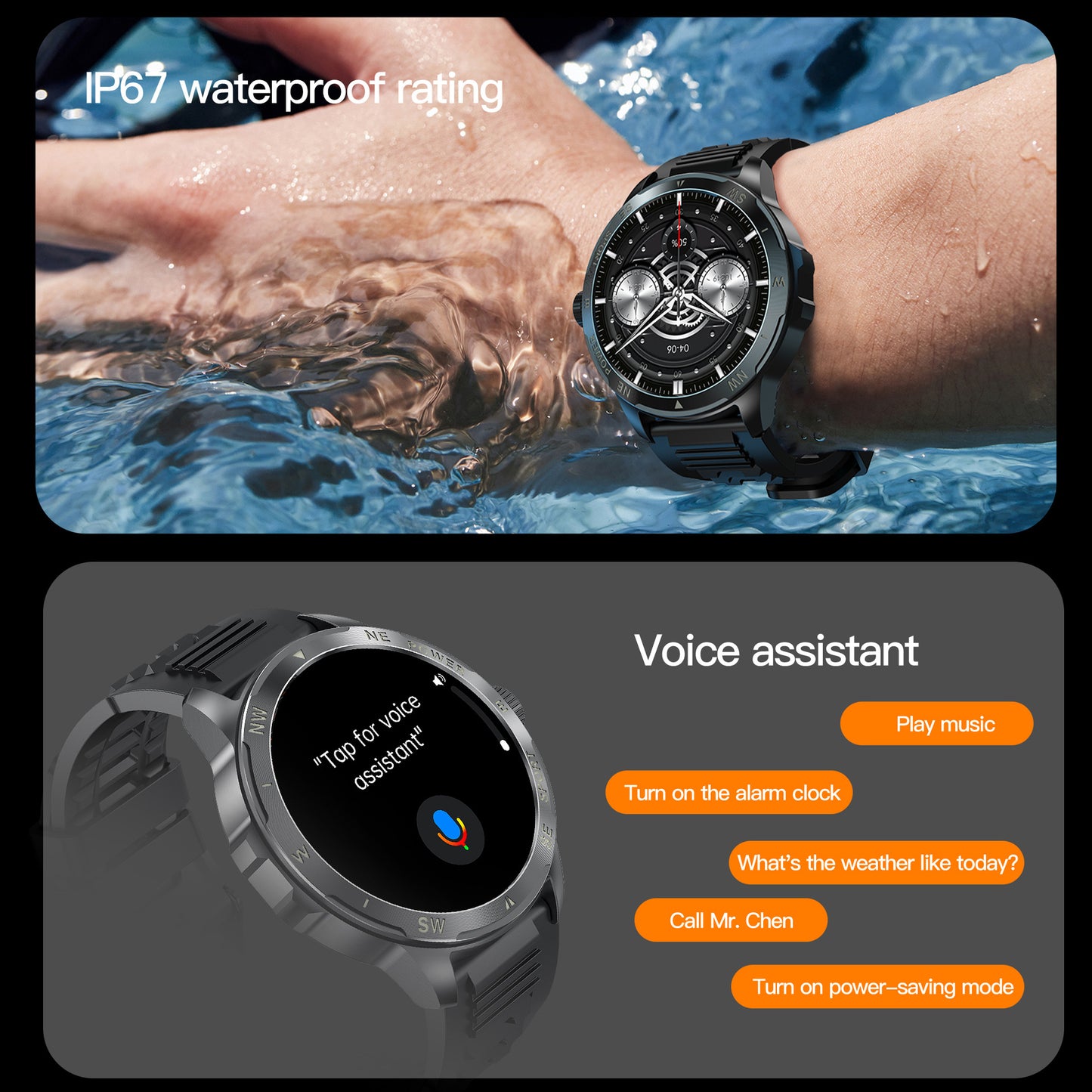 Smartwatch AK77 AMOLED Bluetooth Calling Outdoor Sports