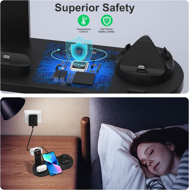 4in1 Wireless Charging Station, for iPhone, Apple Watch, AirPods