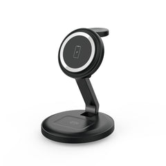 Charging Station, 3 in 1 Foldable Wireless Charger iPhone Charging Station Charger Stand Multiple Devices for Apple, with PD Adapter and USB C Cable for iPhone 17/16/15/14/13,iWatch,AirPods All Series