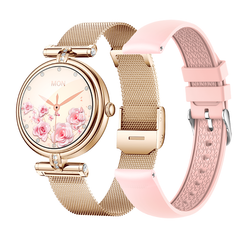 1.09 Inch Stylish Women’s Smartwatch with Diamond Design – Bluetooth Calling, Heart Rate, SpO₂, Sleep & Fitness Tracker with Women’s Wellness Features - Chronus