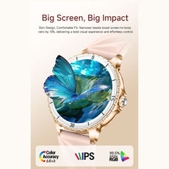 Smart Watch 1.27" AMOLED Screen, Health Monitoring, Women’s Functions, Sports Modes