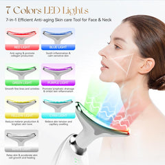 LED Face Sculptor for Skin Tightening and Neck Lifting, 45°C EMS Massage Face Tightening Machine for Women - Chronus