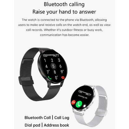 Smartwatch KM100 Ultra-Thin Full Metal AMOLED Bluetooth Calling 150 Sports Modes