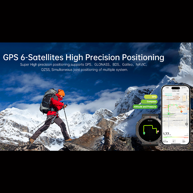 Smartwatch DM58 GPS 5ATM Waterproof AMOLED Display Sports Watch