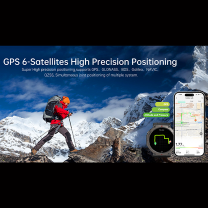 Smartwatch DM58 GPS 5ATM Waterproof AMOLED Display Sports Watch