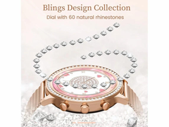 Women’s Smartwatch, 1.32″ HD Screen, Bluetooth Calls, 5ATM – PT & ES Local Express (~4 Days)