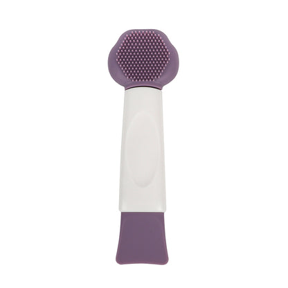 Multifunctional Facial Cleansing Tool – 3-in-1 Mask Applicator, Soft Brush & Blackhead Remover, Portable Design