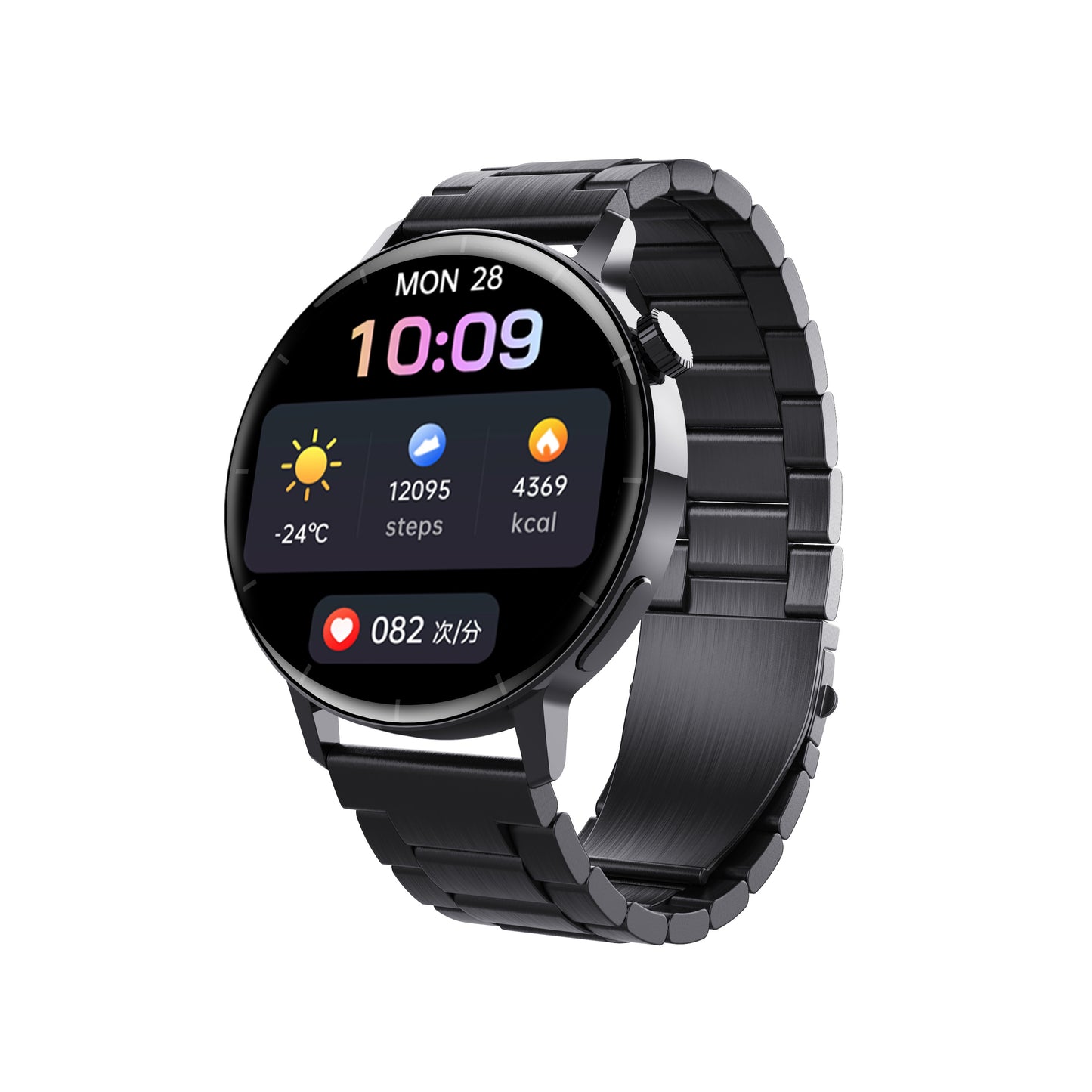 F22R smart sports health watch, 1.32-inch HD round screen, health monitoring, voice call