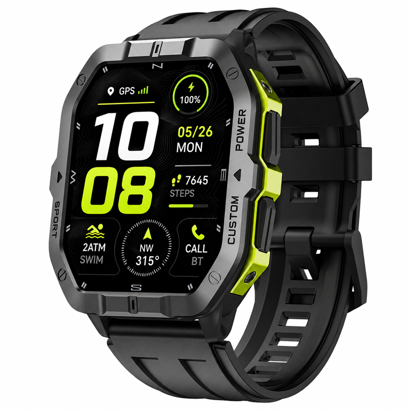 Smartwatch C32 Pro (2ATM Swim - GPS - Compass - Bluetooth Call)