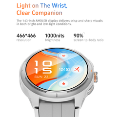 GTR6 Smartwatch with Bluetooth Calling 360mAh Long-Lasting Battery 3ATM Waterproof Design