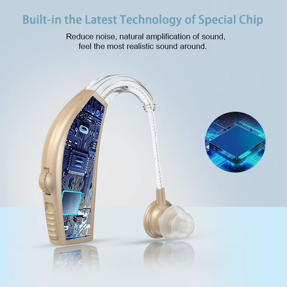 Hearing aids for the elderly, rechargeable, with noise reduction function