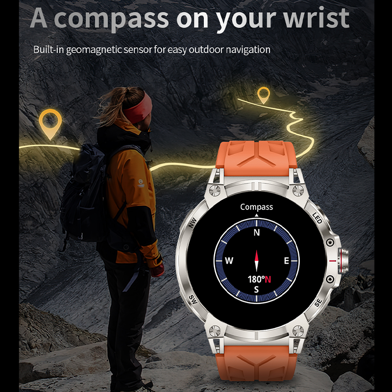Smartwatch KC89 760mAh Compass Flashlight Outdoor Sports