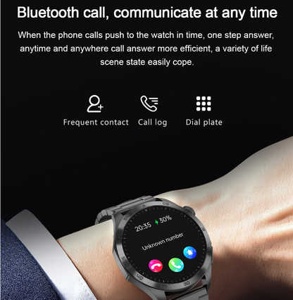 Smartwatch with Blood Sugar Monitoring, Micro Health Check, Uric Acid Detection, Bluetooth Calling, and SOS Feature