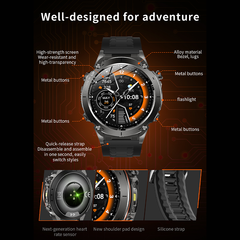 Y101 GPS Sports Smartwatch with 3ATM Waterproof AMOLED Display & Swimming Modes - Chronus