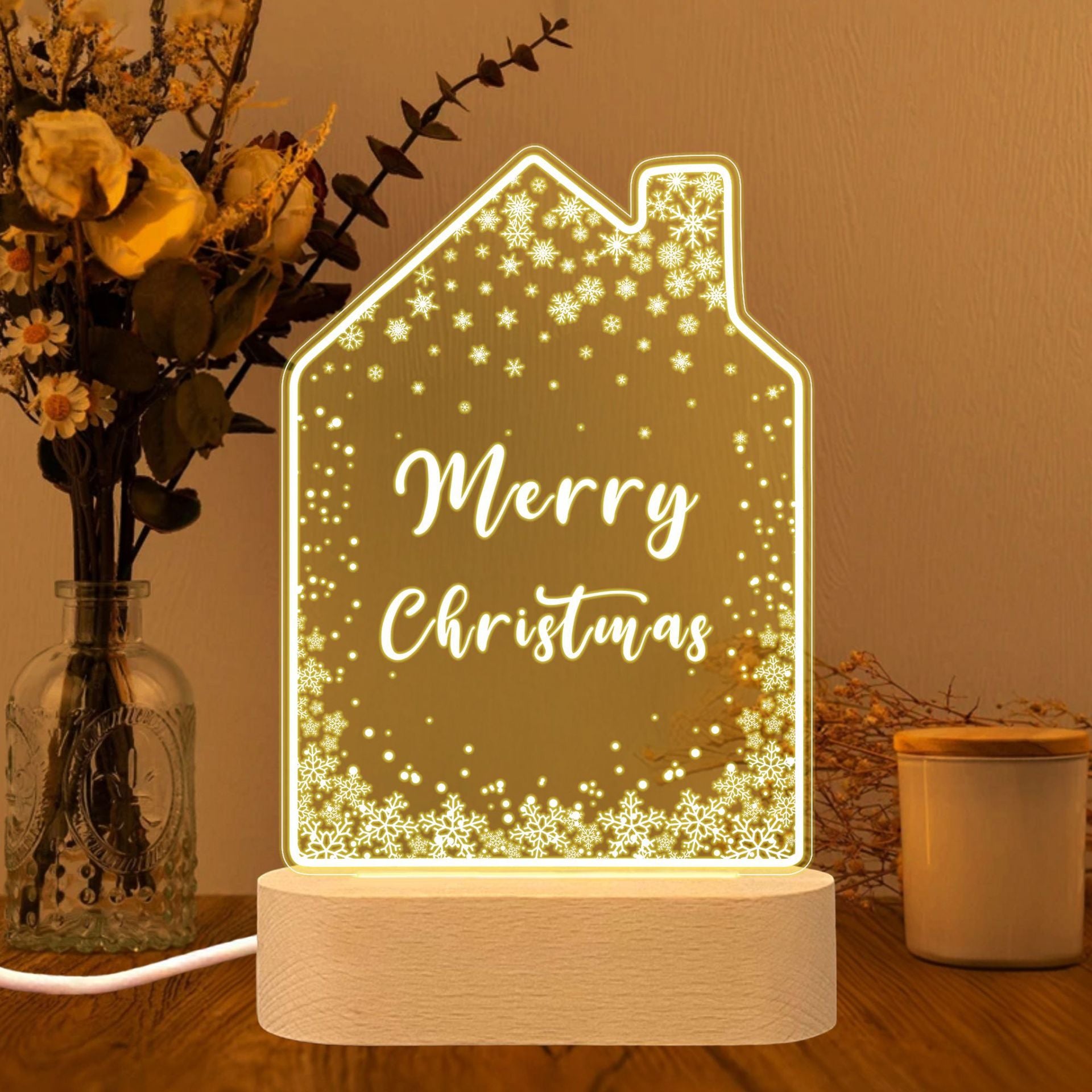 Christmas new house LED light desktop table creative decoration gift night light - Chronus