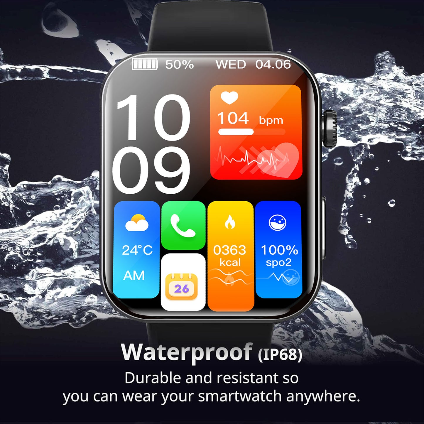 Chronus Medical-Grade Smartwatch, ECG electrocardiogram, HRV report, 24-hour dynamic heart rate monitoring