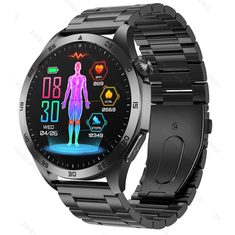 Smartwatch with Blood Sugar Monitoring, Micro Health Check, Uric Acid Detection, Bluetooth Calling, and SOS Feature