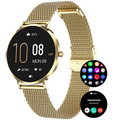 Chronus Women's Exclusive Health Companion 1.19" tempered glass dial, ultra-thin design, focus on women's health, IP68 waterproof, light luxury smart watch - Chronus