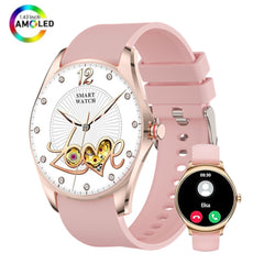 Chronus 1.43" HD Women’s Smartwatch – Bluetooth Calls, 100+ Workouts, IP68 Waterproof - Chronus