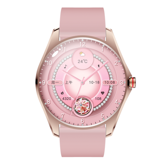 Chronus 1.43" HD Women’s Smartwatch – Bluetooth Calls, 100+ Workouts, IP68 Waterproof