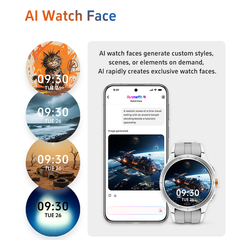 GTR6 Smartwatch with Bluetooth Calling 360mAh Long-Lasting Battery 3ATM Waterproof Design