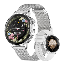 I220 Smartwatch Bluetooth Call 1.27 inch HD Display Heart Rate SpO2 Fitness Tracker for Women