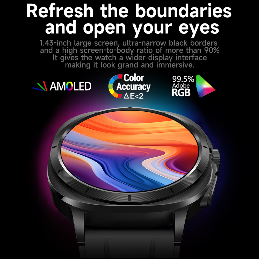 ET492 AMOLED Bluetooth Calling NFC Mood Detection Smartwatch