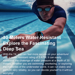 DTG6 Smartwatch with 1.43" AMOLED Display 500mAh Battery Bluetooth Calling GPS Compass Local Music & Video 3ATM Waterproof