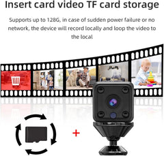 Mini Camera, HD 1080P WiFi Wireless Camera with Night Vision, Motion Detection, Wireless Mini Camcorder for Car, Home, Office, Courtyard