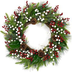 32 Pack Christmas Tree Decorations, Artificial Red Berry Stems 6.5 Inch Christmas Berry Picks with Holly Berries for Xmas Winter Holiday Home DIY Ornaments - Chronus