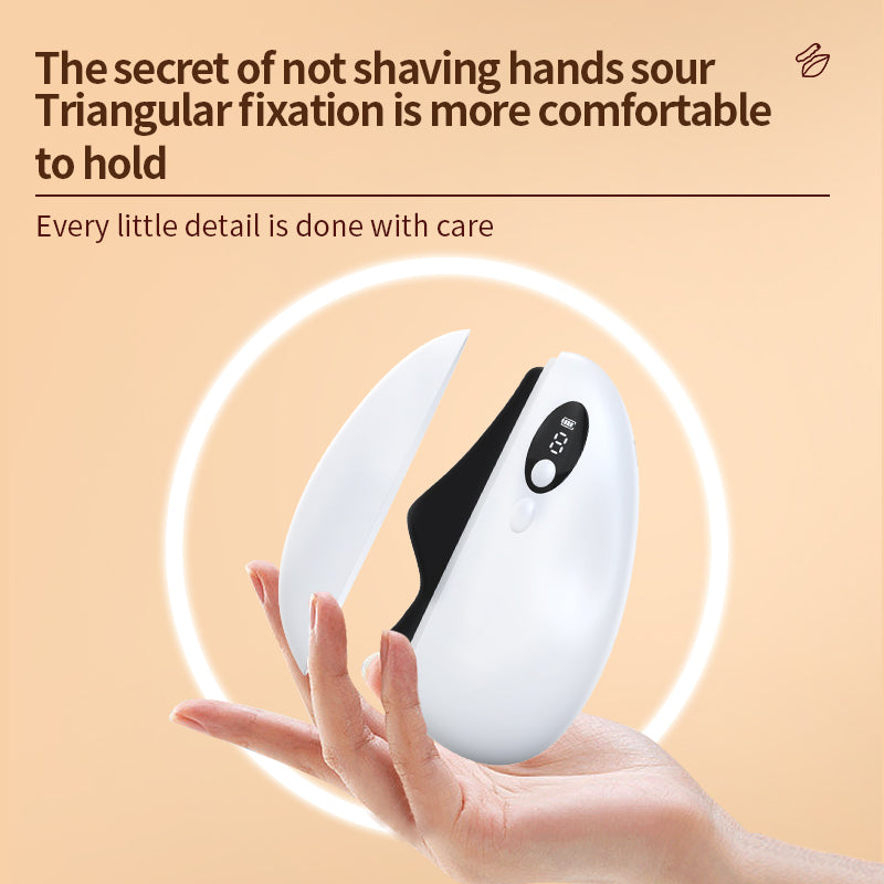 Electric Gua Sha Tool with Red Light Therapy – Natural Obsidian Face & Body Massager, 9 Heat & Vibration Modes, Anti-Aging, Lifting, Wrinkle Reduction, 500mAh Rechargeable, Portable SPA Gift