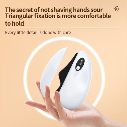Electric Gua Sha Tool with Red Light Therapy – Natural Obsidian Face & Body Massager, 9 Heat & Vibration Modes, Anti-Aging, Lifting, Wrinkle Reduction, 500mAh Rechargeable, Portable SPA Gift