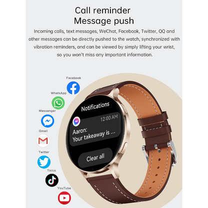 Smartwatch KM100 Ultra-Thin Full Metal AMOLED Bluetooth Calling 150 Sports Modes