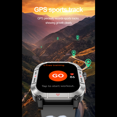 Smartwatch HK84 3ATM Waterproof GPS Compass AMOLED - Chronus