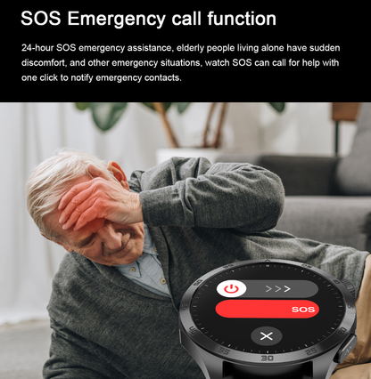 Smartwatch with Blood Sugar Monitoring, Micro Health Check, Uric Acid Detection, Bluetooth Calling, and SOS Feature