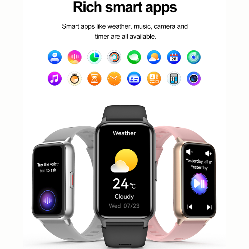 Smartwatch HK72 Long-Strip Narrow Display with AMOLED Screen & Health Tracking