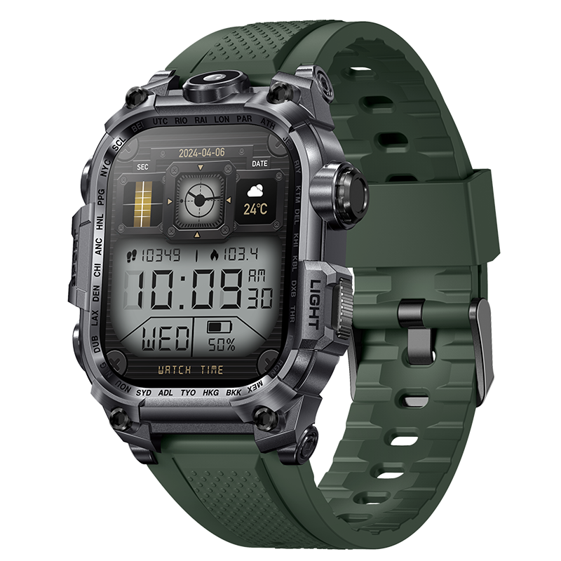 Smartwatch I121 Flashlight 650mAh Durable for Outdoor Sports